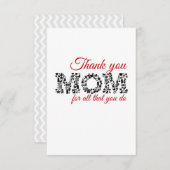 おかあさんありがとう サンキューカード (正面/裏面)