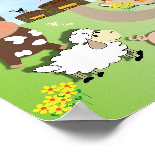 おかあさんといっしょ おかあさん農場の可愛い動物たち ポスター (角)