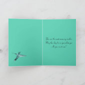 おかあさんのデイカード聖なる庭にハチドリ カード (内部)