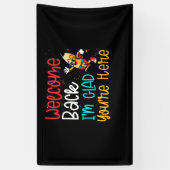 おかえりなさいあなたはここで新学期 横断幕 (縦)