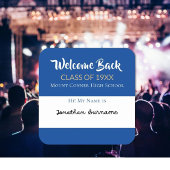 おかえりなさい!クラス懇親会名のシール スクエアシール