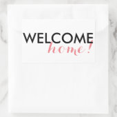 おかえりなさい！ 長方形シール (バッグ)