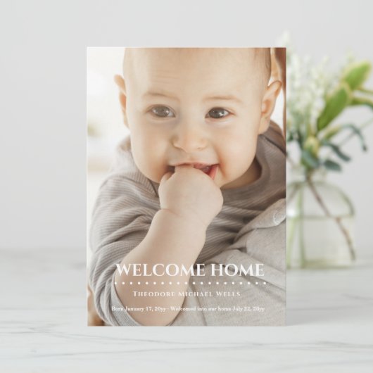 おかえりの自宅での写真採用の発表 案内状 (スタンド正面)