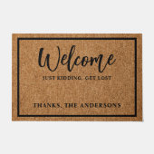 おかえりカワイイ内向的な装おもしろい置 ドアマット (正面)