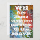 おかえりパーティーの招待 招待状 (正面)