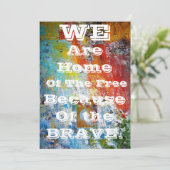 おかえりパーティーの招待 招待状 (スタンド正面)