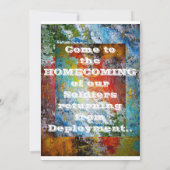 おかえりパーティーの招待 招待状 (裏面)