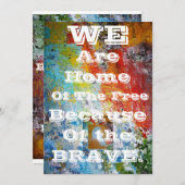 おかえりパーティーの招待 招待状 (正面/裏面)