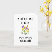 おかえり、お恋しく思前はカード カード (黄色い花)