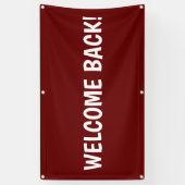 おかえり！カスタマイズ可能な屋外バナー 横断幕 (縦)