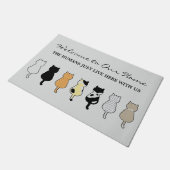 「おかえり」 ドアマット (アングル)