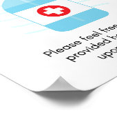 おかえり！入場の際はハンドサニタイザーを使用 ポスター (角)