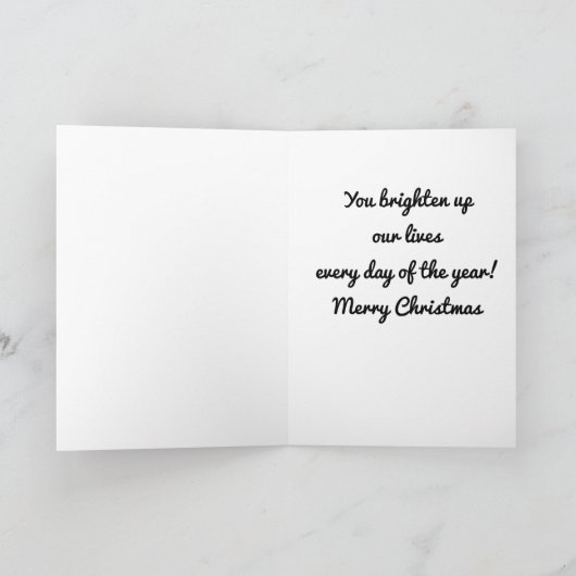 *おかげさまで*姪に対して* シーズンカード (内部)