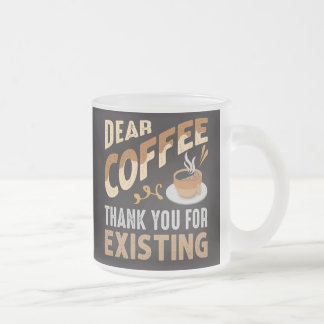 おかげで癒される!面白いコーヒーグッズ フニークコーヒー フロストグラスマグカップ