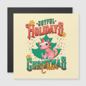 おかしいアクソロトル 楽しいホリデー クリスマス乾杯 (正面/裏面)