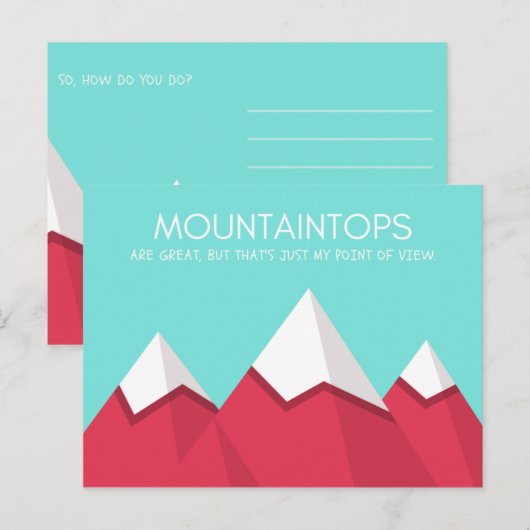 おかしいインクとアクア ポストカード (正面/裏面)