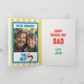 おかしいカニ アマルフィ イエローストライプ 父の日 カード (内部)