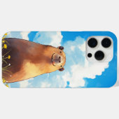 おかしいカピバラの笑顔 Case-Mate iPhoneケース (裏面 (横))