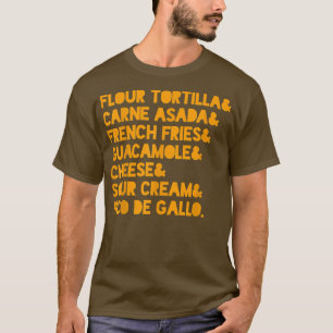 おかしいカリフォルニアブリトーメキシコ料理レシピ Tシャツ