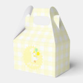 おかしいガチョウのギンガム1歳の誕生日 フェイバーボックス (正面サイド)