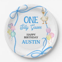 おかしいガチョウの男の子の1歳の誕生日