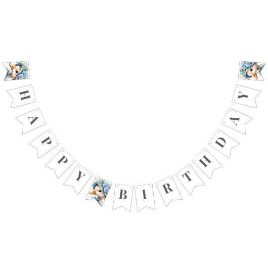 おかしいガチョウの男の子 誕生日 バンティングフラッグ (全)