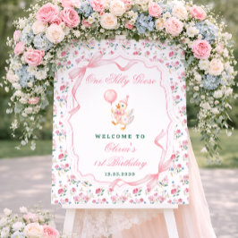 おかしいガチョウの花 1歳の誕生日ウェルカム