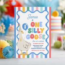 おかしいガチョウの1歳の誕生日パーティー 春の誕生日