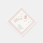 おかしいガチョウ ガールズ 1歳の誕生日パーティーの飾り スタンダードカクテルナプキン (角)