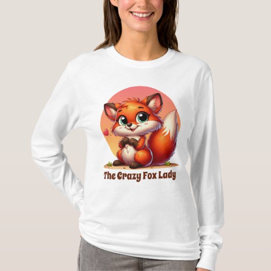 おかしいキツネレディ Tシャツ (正面)
