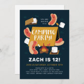 おかしいキャンプパーティー 招待状 (正面/裏面)