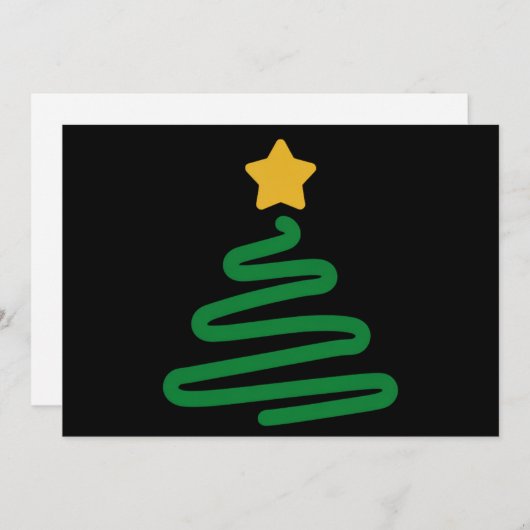 おかしいクリスマスツリー シーズンカード (正面/裏面)