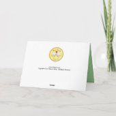 おかしいクリスマスバス釣り魚かわいい漫画 カード (裏面)