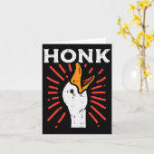 おかしいクワック ゴム ガチョウ ニワトリ ミーム メンズ レディース カード (黄色い花)