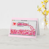 おかしいコンピューターウィンドウの進行状況バーの愛のローディング カード (黄色い花)