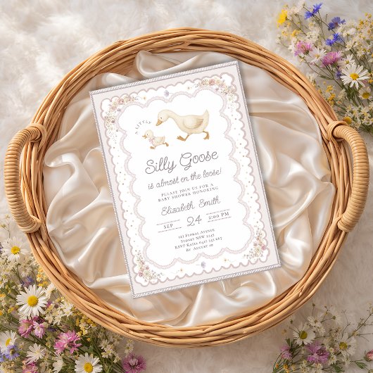 おかしいゴース・ダック　男女兼用ベビーシャワー 招待状
