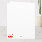 おかしいサンタとトナカイの漫画 カード (裏面)