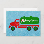おかしいサンタの下水クリスマストラック ポストカード (正面/裏面)