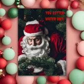 おかしいサンタクリスマス 気をつけて！ シーズンカード