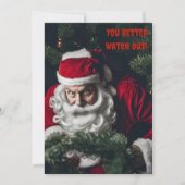 おかしいサンタクロースのクリスマス　気をつけてよ シーズンカード (正面)