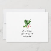 おかしいサンタクロース メリークリスマス 小さなパーティー 招待状 (裏面)