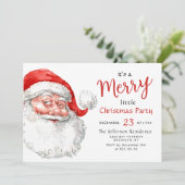 おかしいサンタクロース メリークリスマス 小さなパーティー 招待状 (スタンド正面)