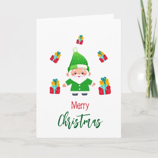 おかしいサンタ カード (正面)