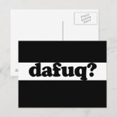 おかしいダフクユーモア ポストカード (正面/裏面)