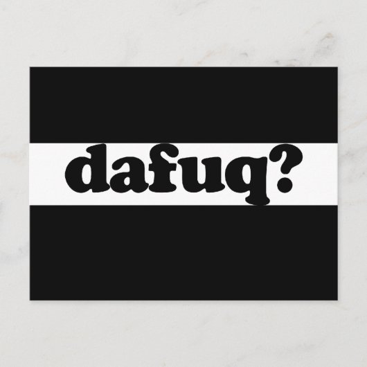 おかしいダフクユーモア ポストカード (正面)