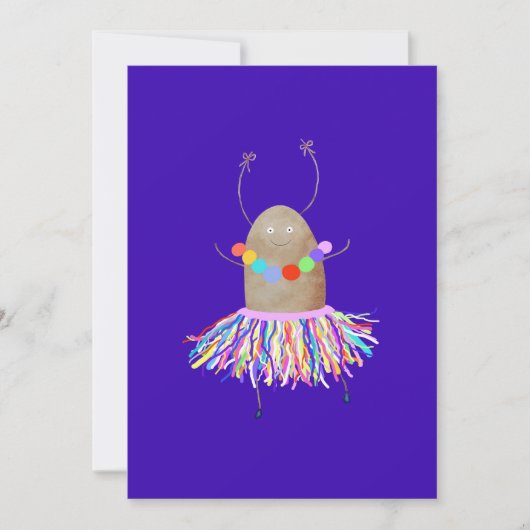 おかしいダンスのじゃがいも 招待状 (正面)