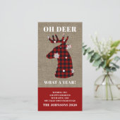 おかしいチェック柄のスノーフレーク オーディア シーズンカード (スタンド正面)