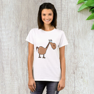 おかしいデンピー馬のシリブラウン種牡馬 Tシャツ