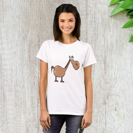 おかしいデンピー馬のシリブラウン種牡馬 Tシャツ