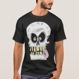 おかしいドクロの顔 Tシャツ